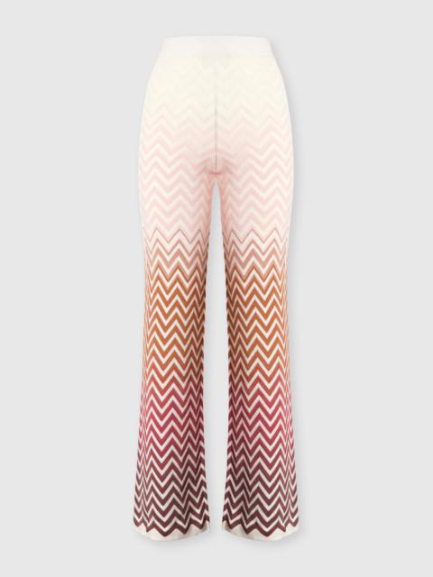 Missoni Trousers in cotton and viscose chevron dégradé