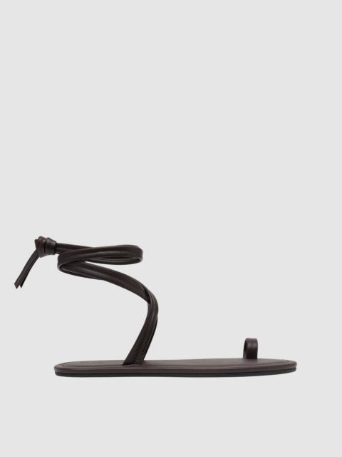 ST. AGNI Tie Up Flat - Coffee