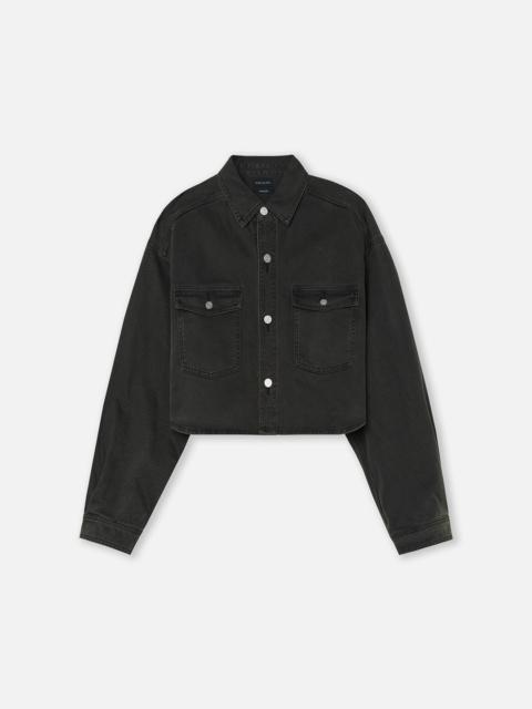 John Elliott CROPPED HUDSON DENIM JACKET