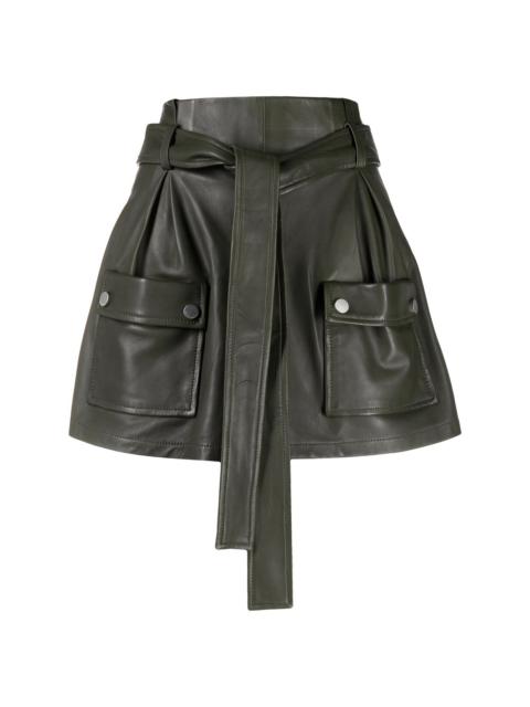REDValentino tie-waist flap-pocket skort