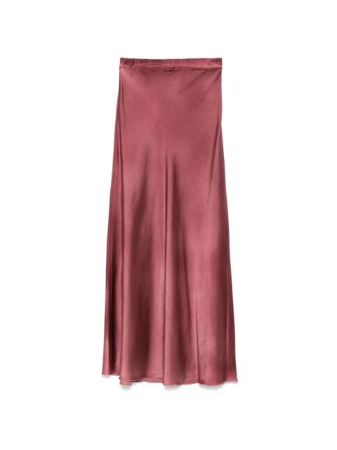 Avant Toi satin midi skirt