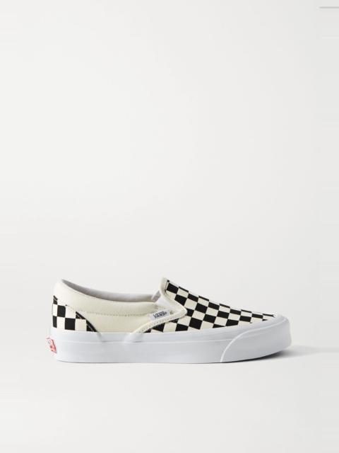 Vans OG Classic LX checkerboard canvas slip-on sneakers