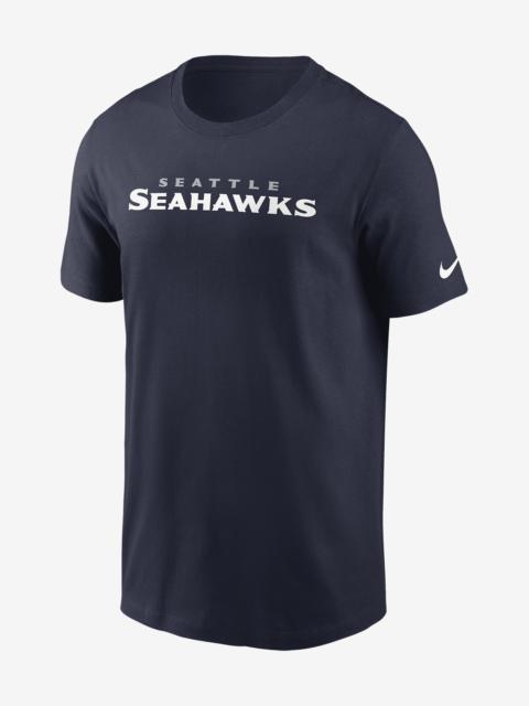 Seattle Seahawks Primetime Wordmark Essential Nike Men's NFL T-Shirt