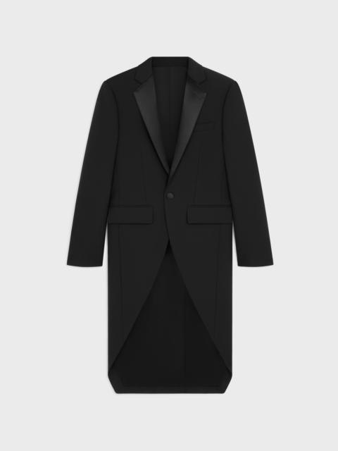 CELINE long tux jacket in mohair gabardine