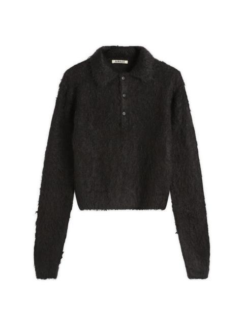 AURALEE Auralee Mohair Knit Polo