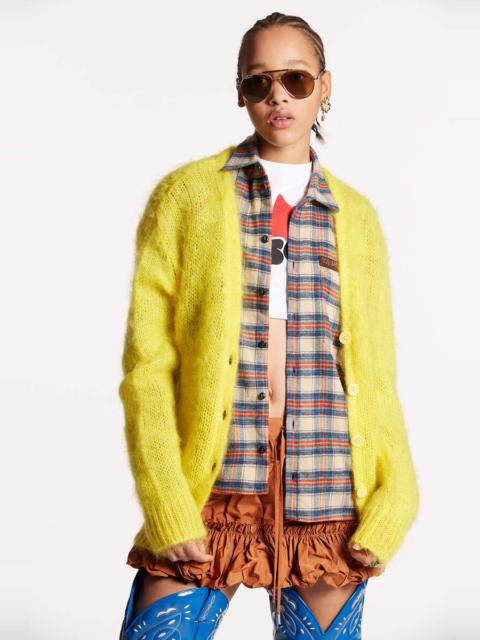 DSQUARED2 MOHAIR CARDIGAN KNIT