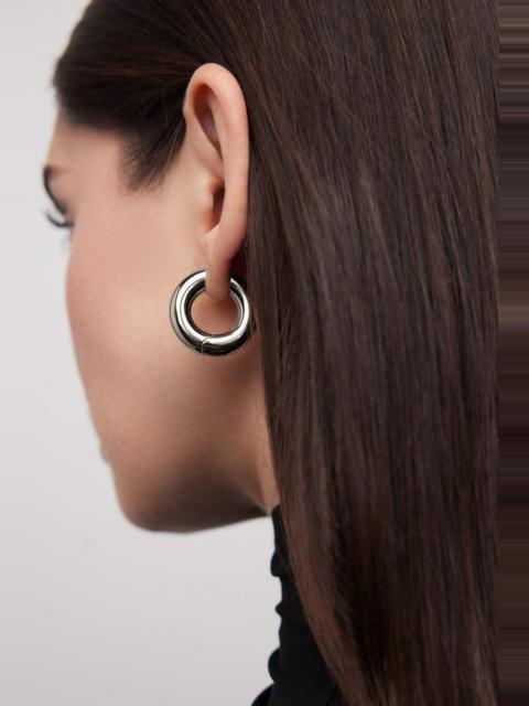 JENNIFER FISHER Micro Samira Hinged Huggie Earrings - Silver