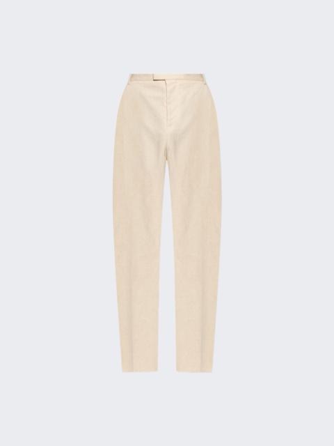 Pleated Trousers Beige