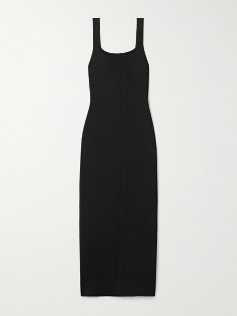 KHAITE Dixi Stretch-knit Midi Dress