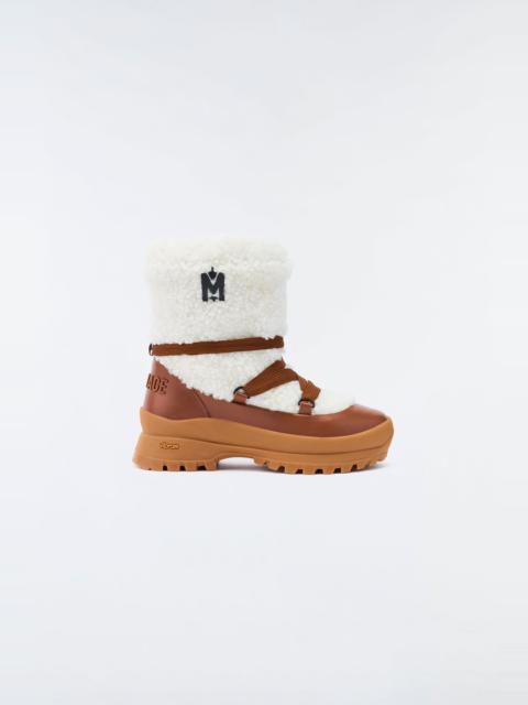 CONQUER shearling ankle boot for women