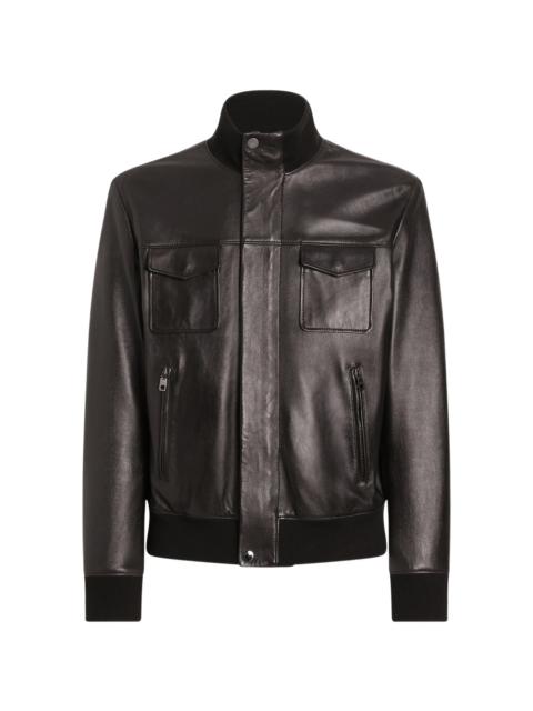 Dolce & Gabbana Dolce & Gabbana Lambskin Bomber Jacket