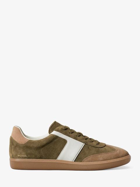 MICHAEL KORS Jovie Color-Block Suede Sneaker