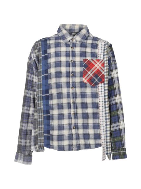 NEEDLES patchwork flannel shirt