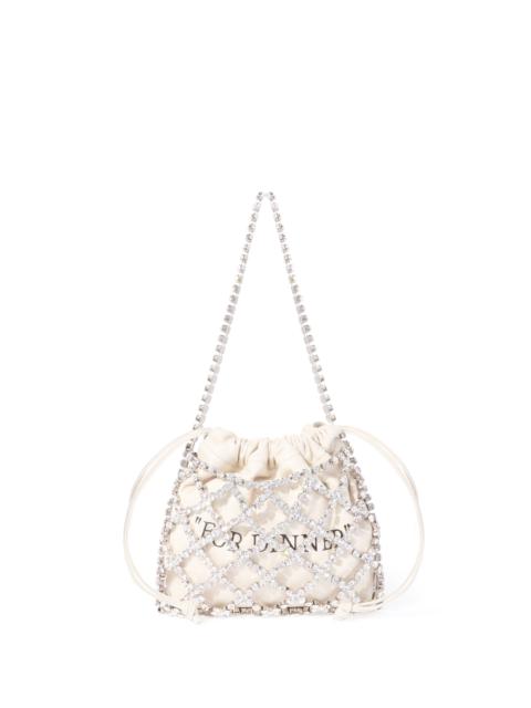 Off-White For Dinner Crystal Pouch Bag