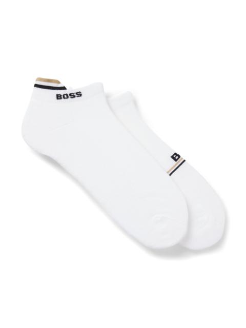 BOSS TWO-PACK OF LOGO SOCKS IN AN ANKLE LENGTH
