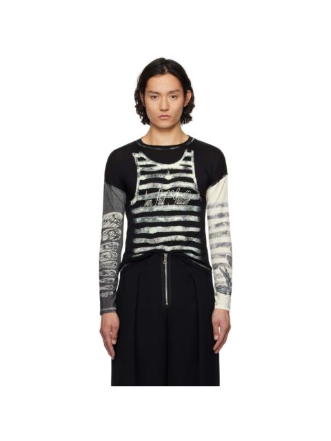 Jean Paul Gaultier Black 'The Tattoo Top' T-shirt
