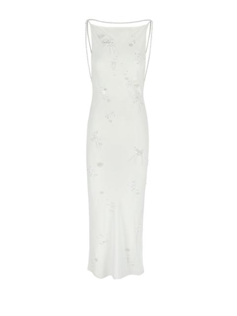BERNADETTE Slip Dress Pearl Embroidered