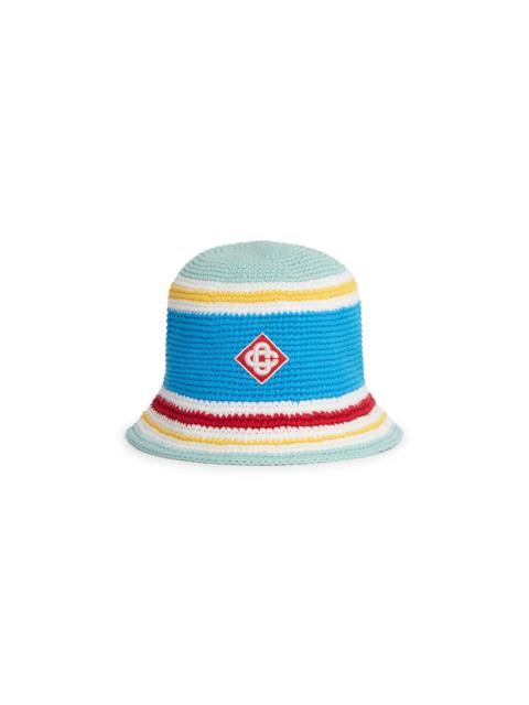 CASABLANCA Stripe Crochet Hat