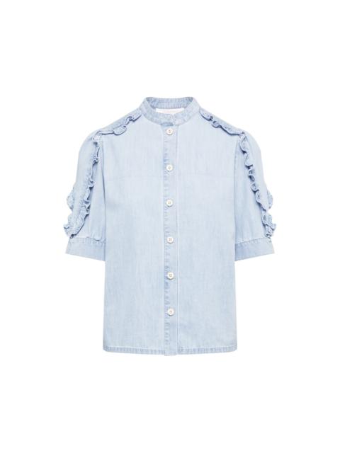 See by Chloé CHAMBRAY DENIM TOP