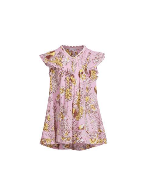 Mini Dress Camelia for girls - Pink Karibia
