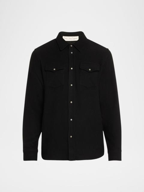 God’s True Cashmere Men's Cashmere Shirt with Sunstone Snaps