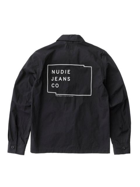 Nudie Jeans Paul Logo Black Indigo