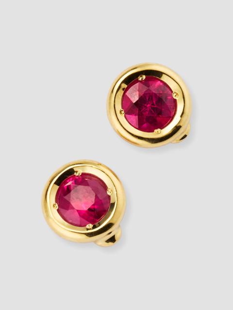 ROBERTO COIN Women's 18K Gold Ruby Pendant Necklace with Diamond Halo - Ruby