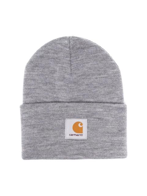 Carhartt logo patch knitted beanie