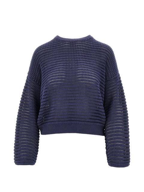 EMPORIO ARMANI perforated sweater