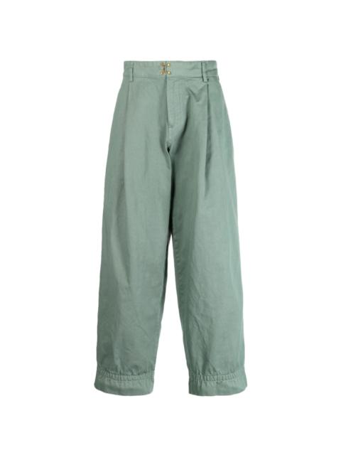 Kolor wide-leg cotton trousers