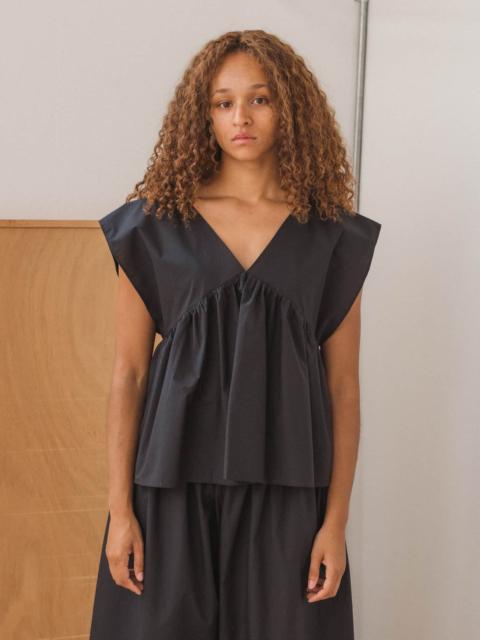 BASERANGE Cable Top - Organic Cotton Poplin