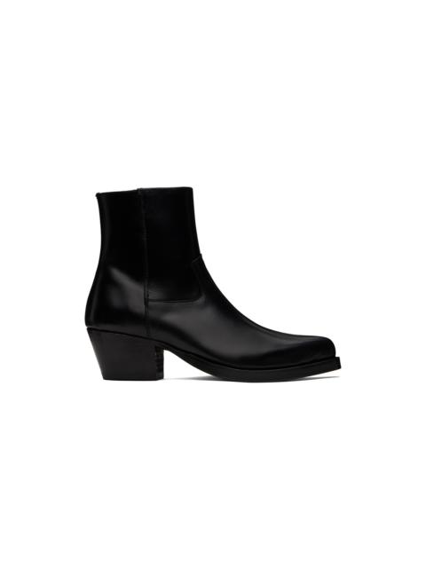 ERNEST W. BAKER Black Western Boots