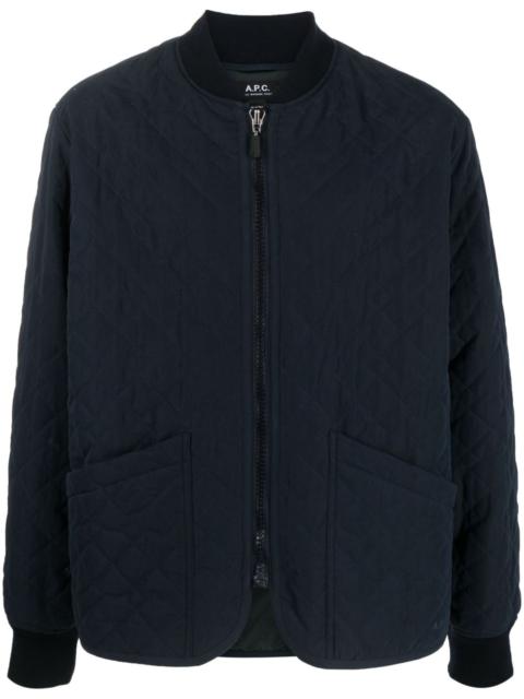 A.P.C. quilted bomber jacket