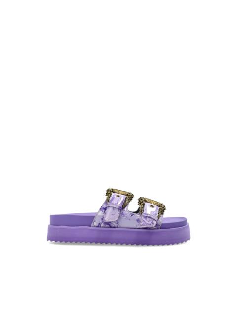 VERSACE JEANS COUTURE buckle-strap platform sandals
