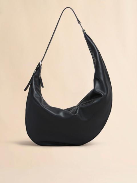Marni BLACK LEATHER DOT MEDIUM HOBO BAG