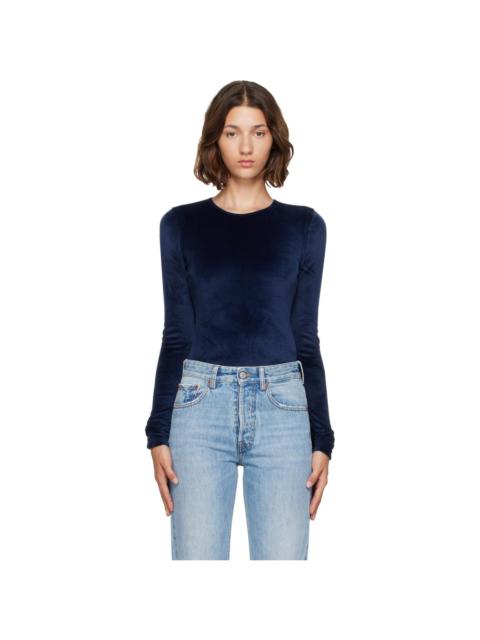 MM6 Maison Margiela Navy & Black Paneled Long-Sleeve T-Shirt
