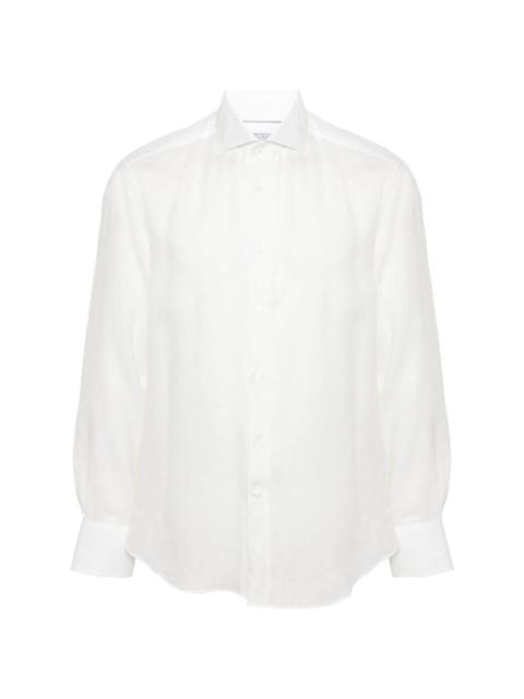 long-sleeve linen shirt