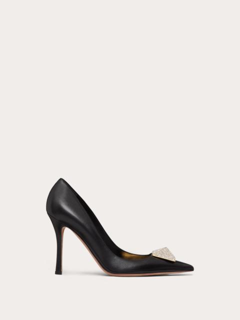 VALENTINO GARAVANI ONE STUD PUMP WITH CRYSTALS 100MM