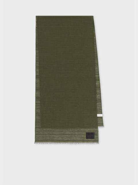 Paul Smith Cotton-Blend Shadow Stripe Scarf