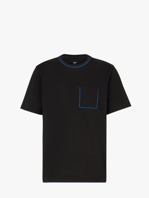 FENDI Black jersey T-shirt