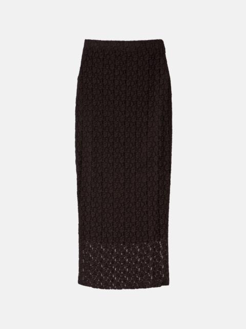 velvet Mia lace midi skirt