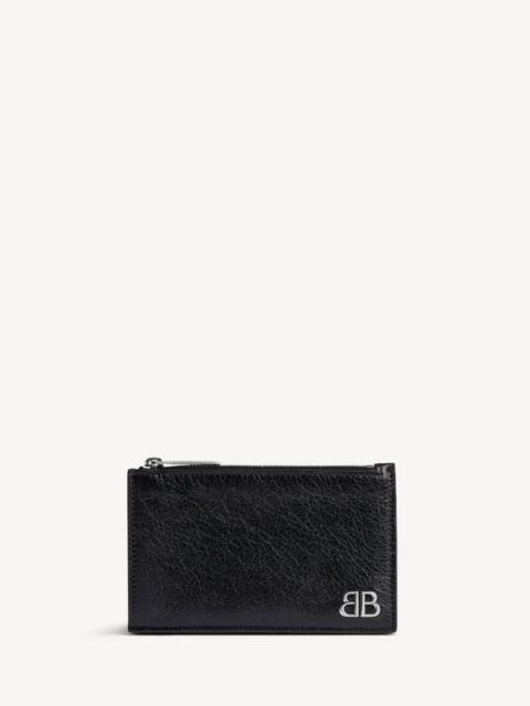 BALENCIAGA 남자의 모나코 롱 코인 및 카드 홀더 블랙
