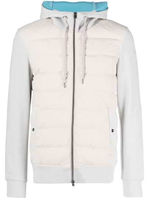 Herno zip-up hooded down jacket