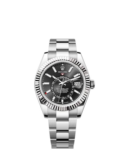 ROLEX Oyster, 42 mm, Oystersteel and white gold