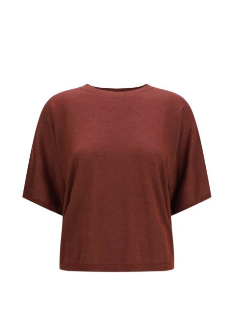 Brunello Cucinelli short-sleeve round-neck cashmere T-shirt