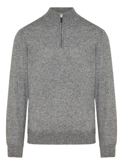 Canali half-zip polo shirt