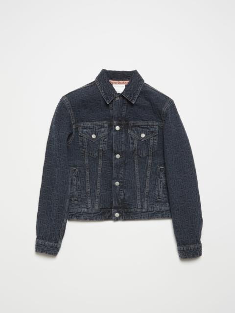 Denim jacket - Regular cropped fit - Blue/black