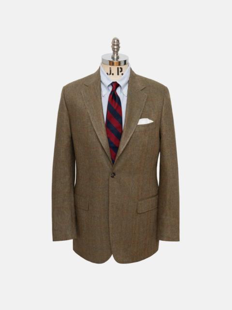 J. PRESS MADE-IN-CANADA OLIVE BARLEYBONE SILK SPORT COAT