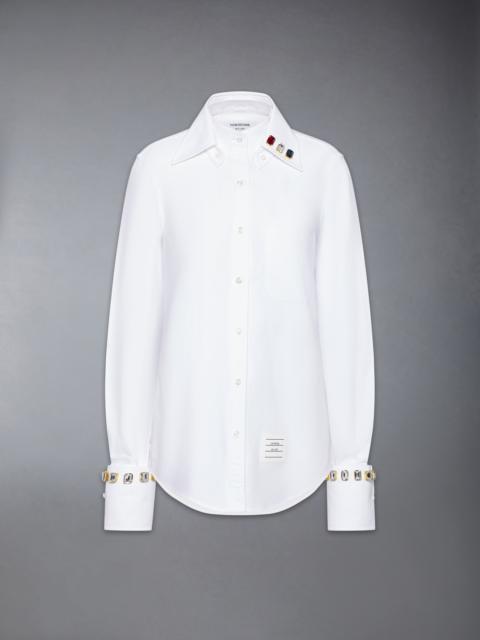 Thom Browne SWAROVSKI CRYSTAL OXFORD SHIRT