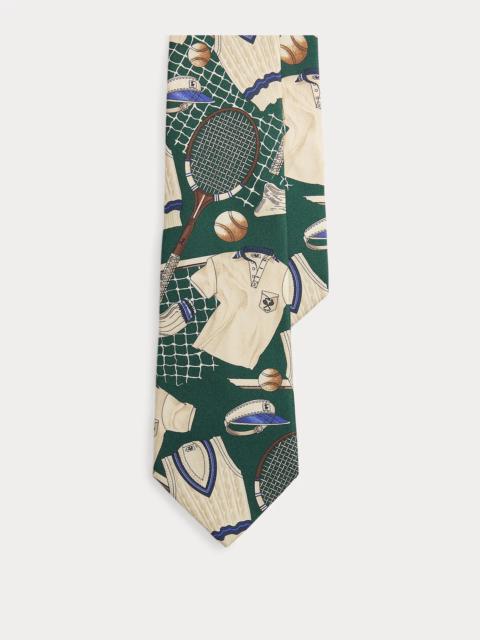 Polo Ralph Lauren Tennis-Print Silk Tie